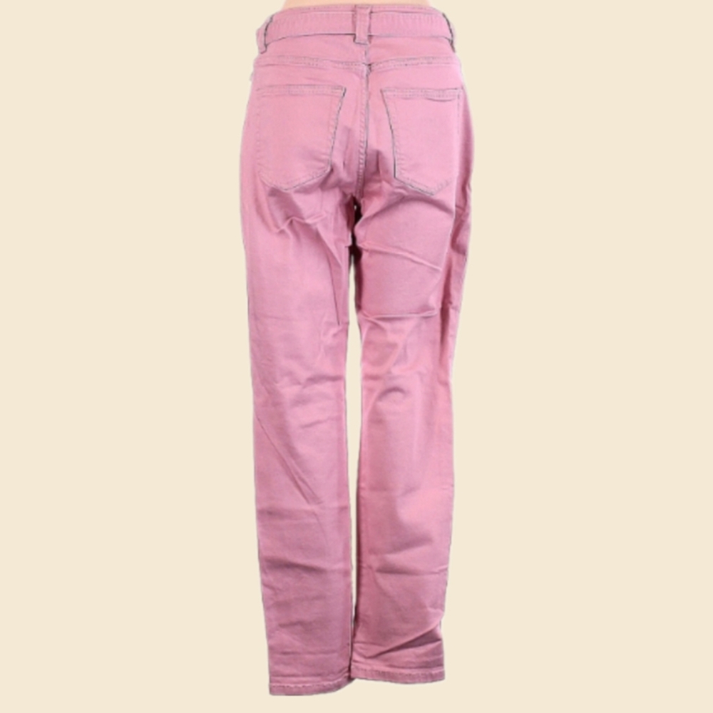 🌸Soho NY and Co. "Super High Waist Tapered Leg" Pink Jeans - Picture 6 of 12